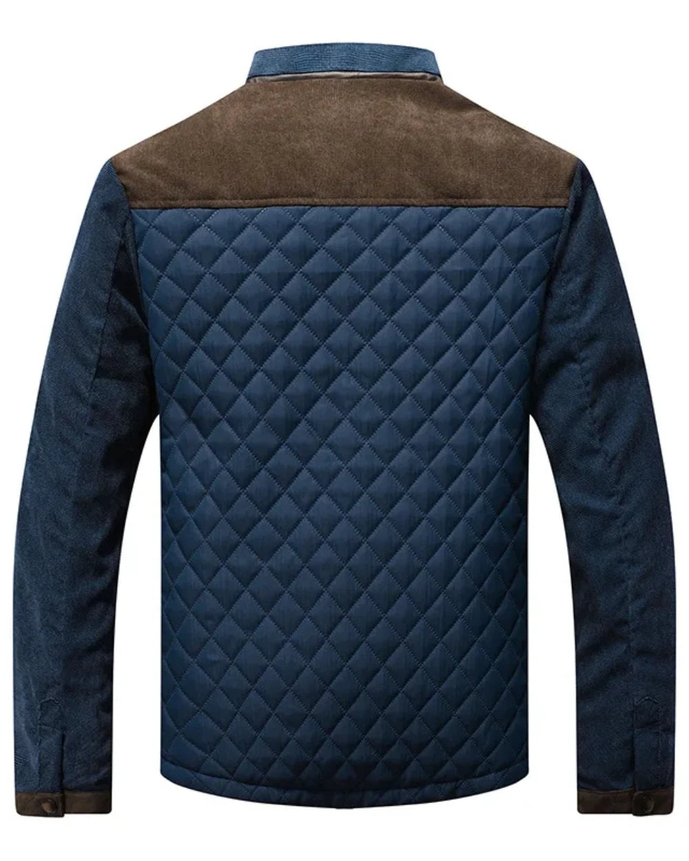Men's brown structured everyday jacket for autumn and winter wear