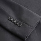 Men's light grey casual single-breasted jacket for autumn and winter