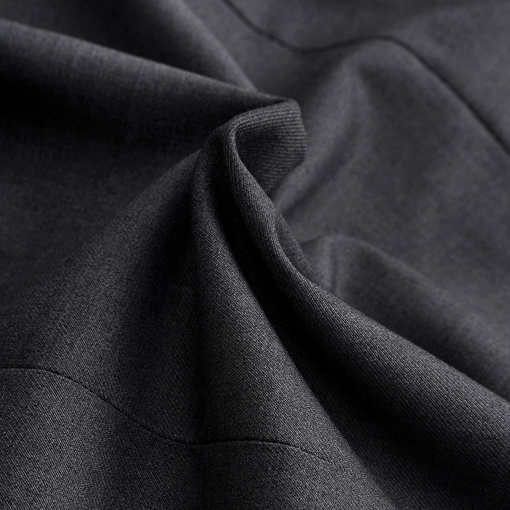 Men's dark grey casual single-breasted jacket for autumn and winter