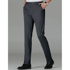 Men's black tailored comfort trousers for autumn and winter layering
