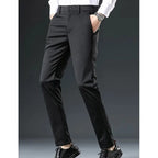 Men's dark blue tailored comfort trousers for autumn and winter layering