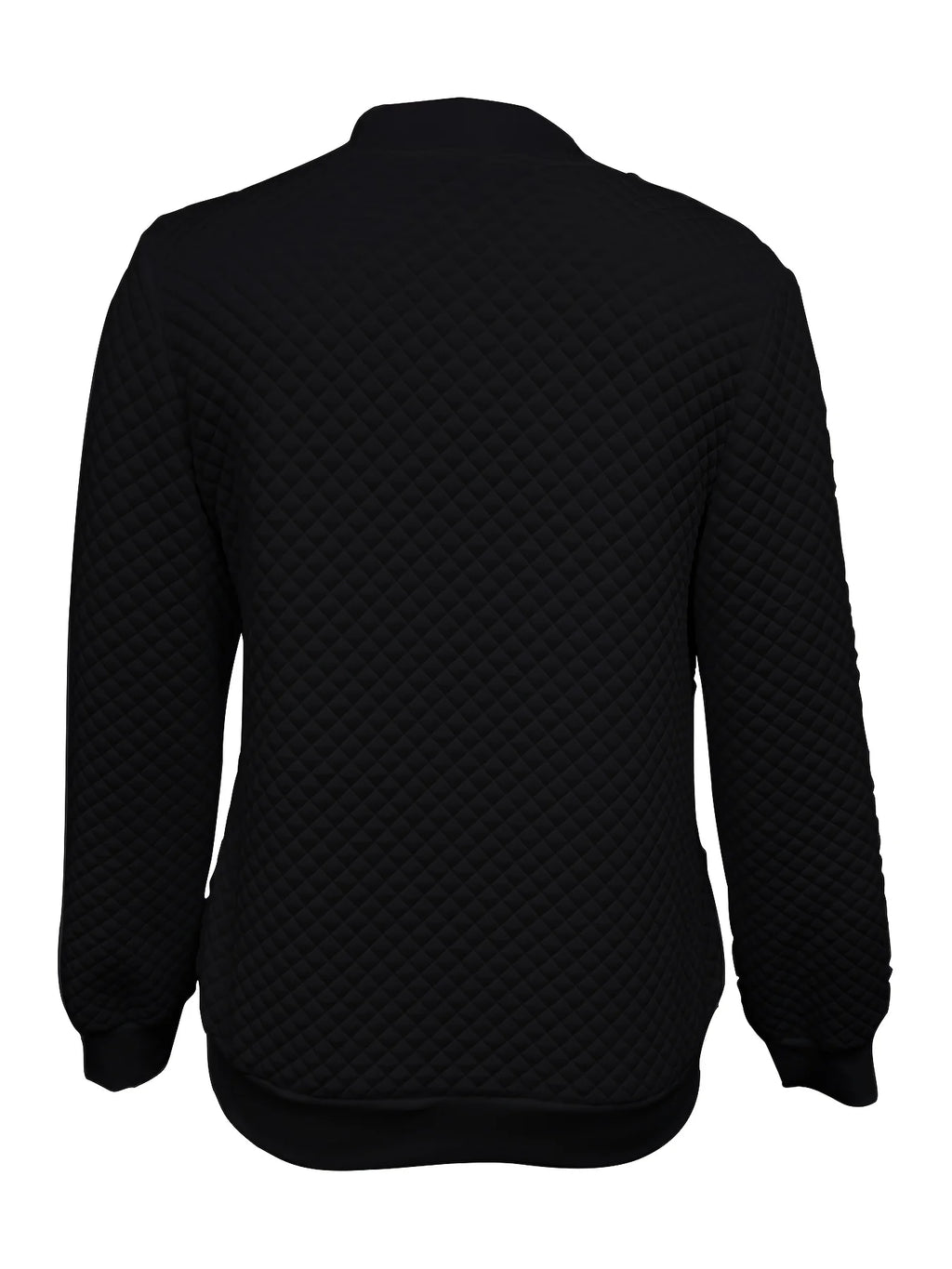 Women's navy textured quilted jacket for chilly autumn and winter days