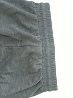 Women's space grey relaxed straight-leg trousers for autumn and winter