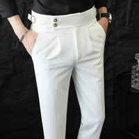 Men's Tailored Straight-Leg Trousers for Everyday Winter Wear