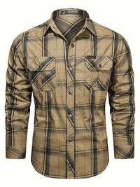 Men's Vintage Collar Shirt for Everyday Winter Wear