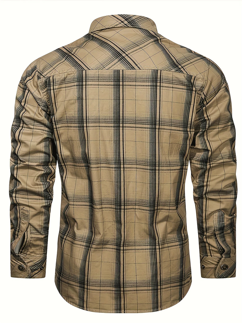Men's navy blue vintage collar shirt for everyday autumn and winter wear