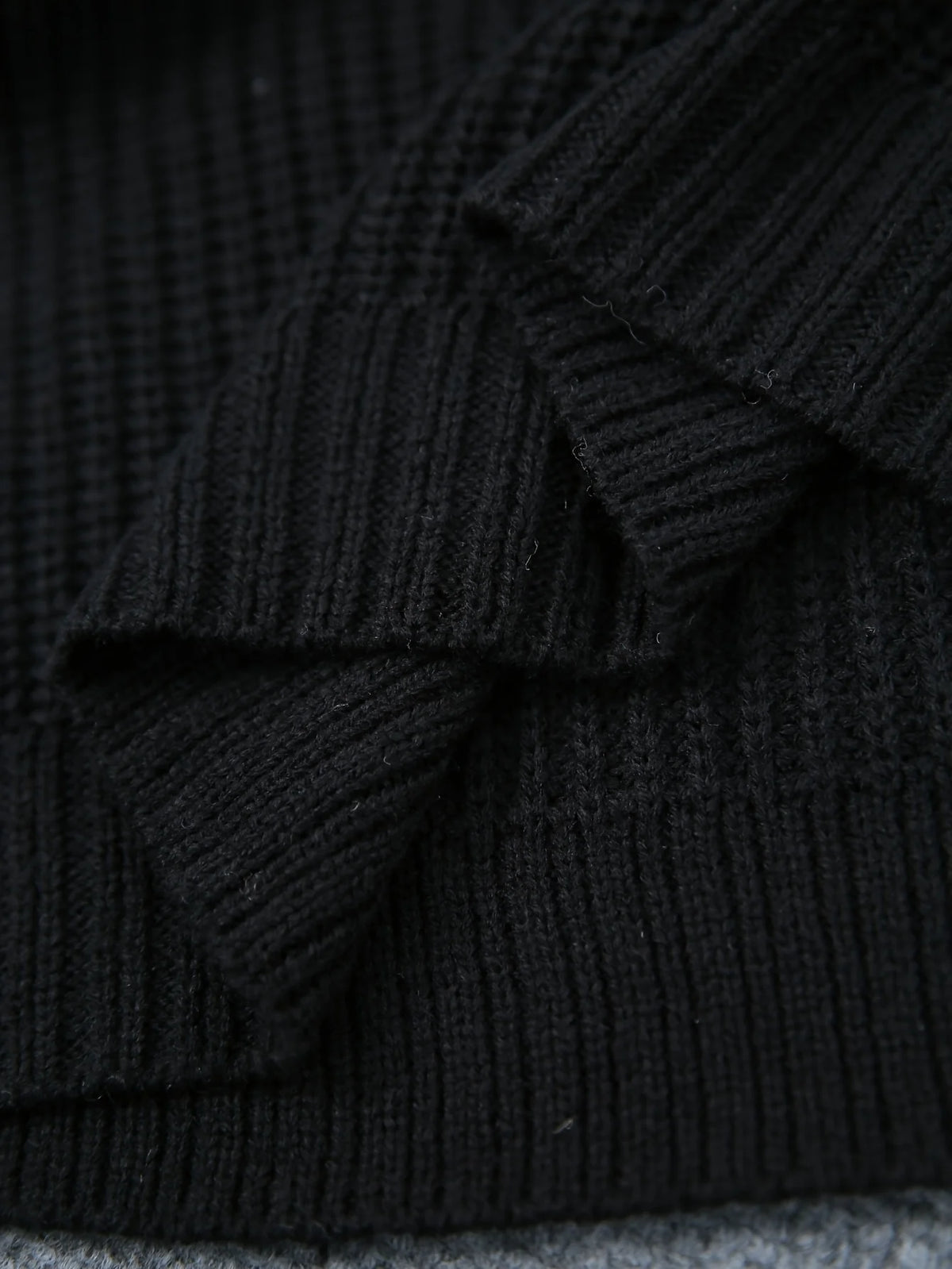 Women's black half-turtleneck ribbed dress
