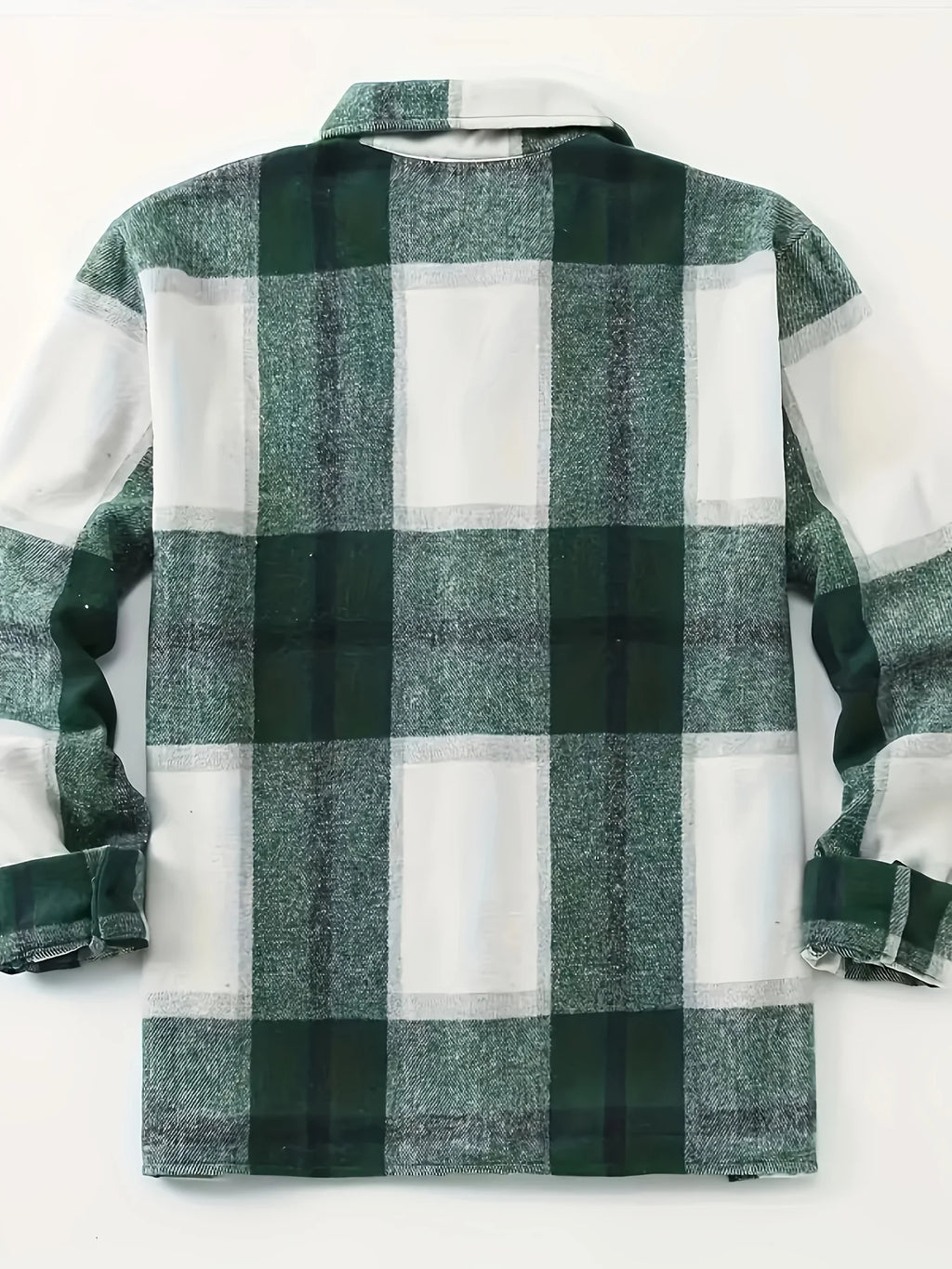 Men's olive green rugged overshirt