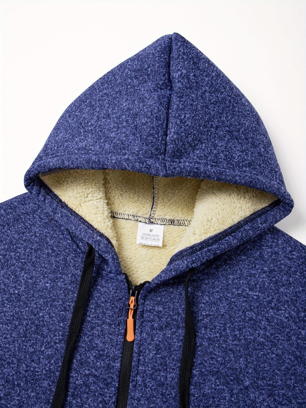 Men's navy hooded longline coat for the colder autumn and winter months