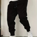 Men's black relaxed everyday joggers