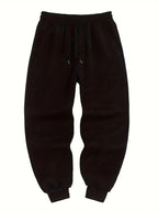 Men's black relaxed everyday joggers