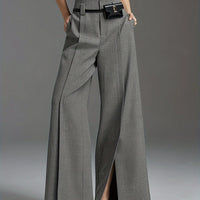 Women's Wide-Leg Tailored Trousers for Winter Layering