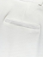 Men's navy straight-leg trousers