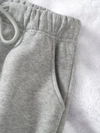 Women's coffee brown relaxed drawstring joggers