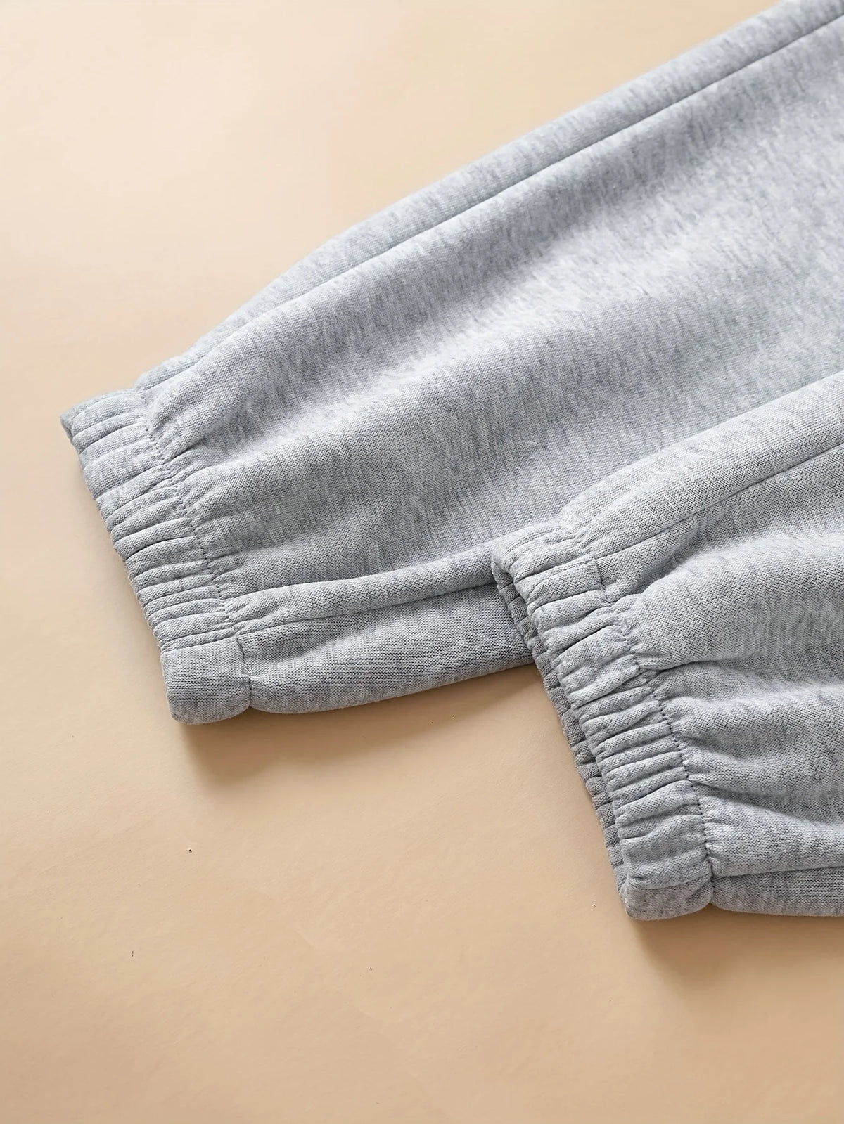 Women's light grey relaxed drawstring joggers