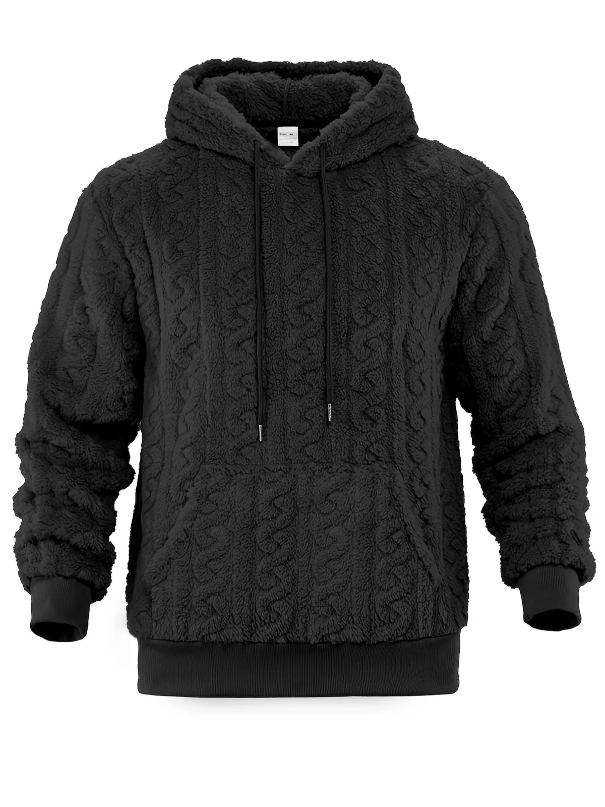 Men's brown striped zip-up hoodie for cold autumn and winter days